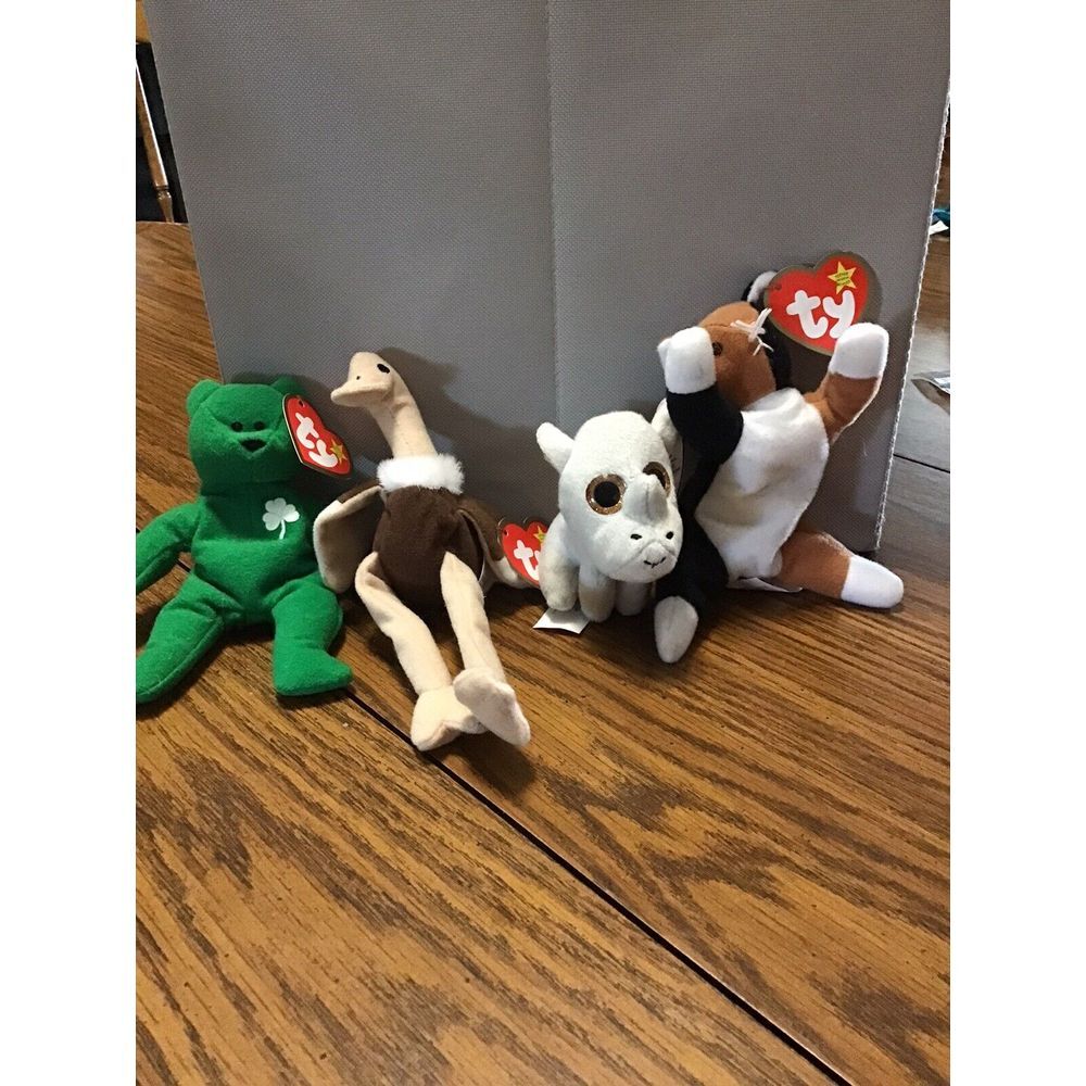 Lot‎ Of 4 Mini Plush Ty